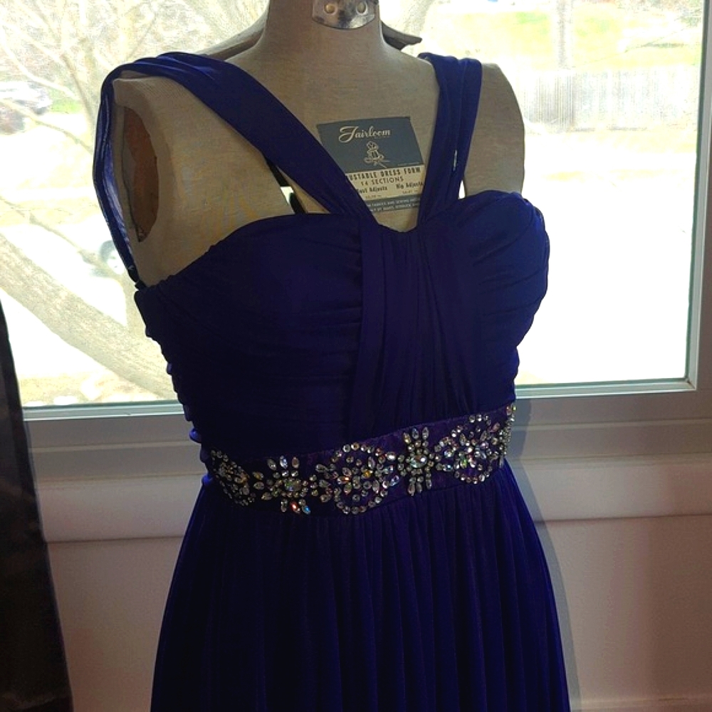Women’s Windsor Purple Jeweled Formal Prom Dress